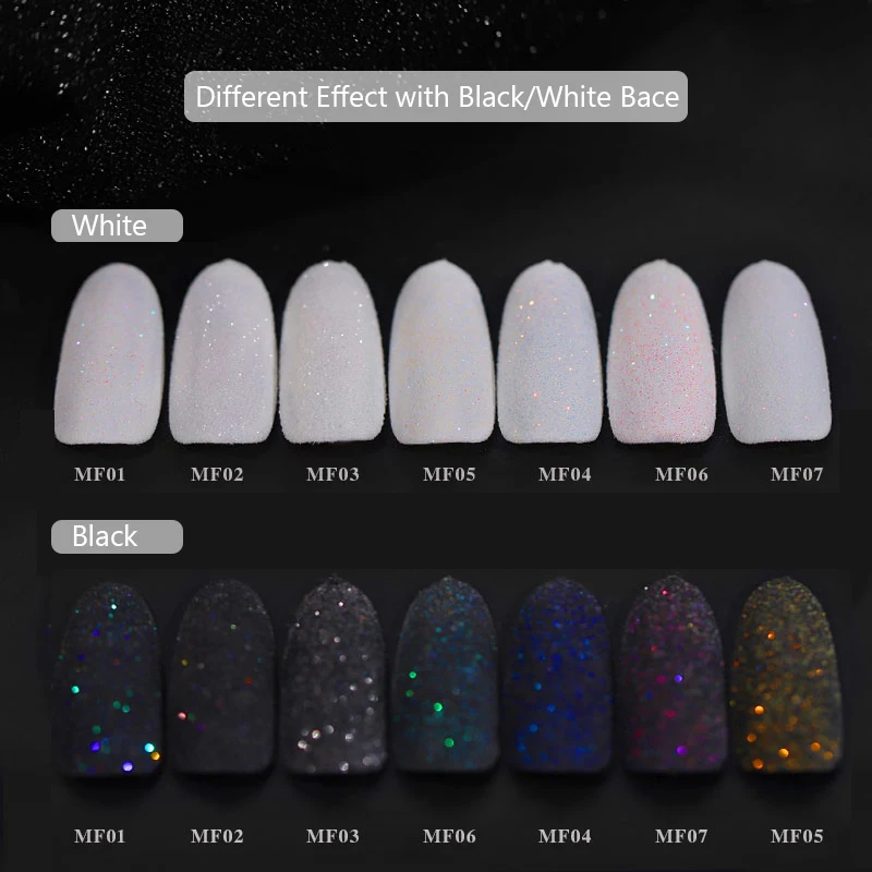 Голографический Блестящий Порошок для ногтей 2 г лазерный матовый эффект