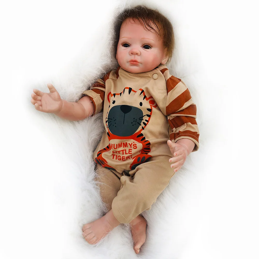 Реалистичная силиконовая и хлопковая Кукла-младенец 46 см | Игрушки хобби