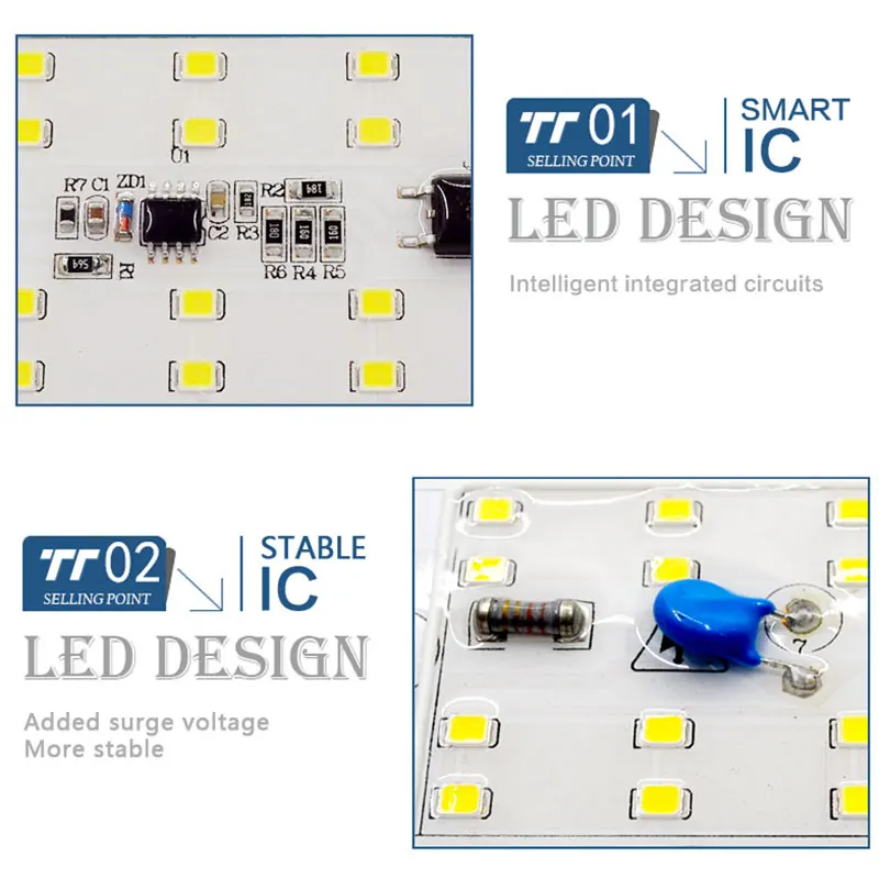 Новый смарт IC SMD светодиодный светильник 220 в 230 В 50 Вт чип для наружного