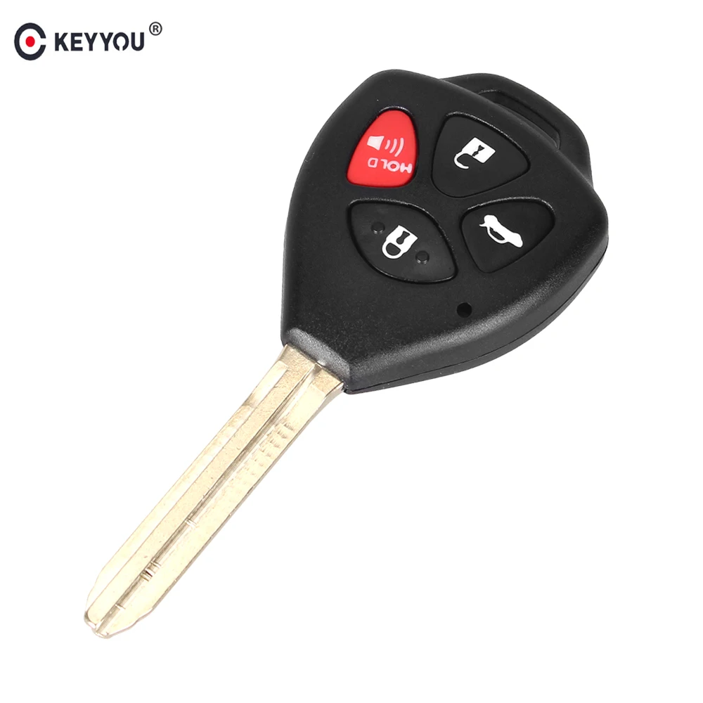 Запасной чехол KEYYOU для автомобильного ключа 3 + 1 4 кнопки Чехол Toyota Camry Avalon Matrix RAV4