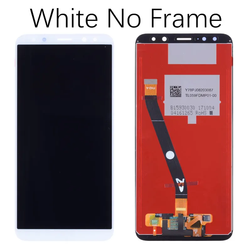 No Frame White Дисплей для HUAWEI Mate 10 Lite Nova 2i RNE-L21 LCD в сборе с тачскрином на рамке 5.9'' синий золото черный белый - Цвет: No Frame White