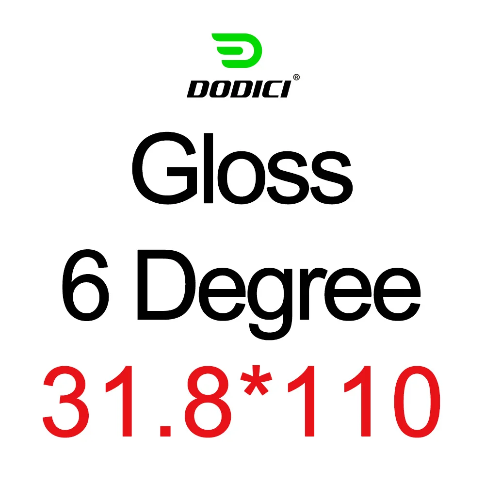 3K Gloss 110mm DODICI полный углеродного волокна велосипед стволовых частей Горная дорога велосипед 3 к матовый/глянцевый 6 градусов 31,8*80/90/100/110 мм - Цвет: 3K Gloss 110mm