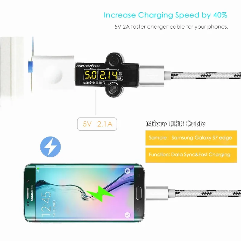 0 25 M/1M/2M/3M Micro USB кабель для быстрой зарядки Samsung Galaxy S7 S6 Edge J8 J7 J3 2018 J6 J2 A6 Plus HOMTOM HT20 Pro |