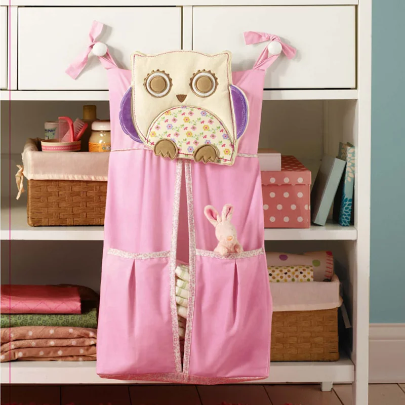 Подвесная сумка для хранения детской кровати органайзер из хлопка новорожденной