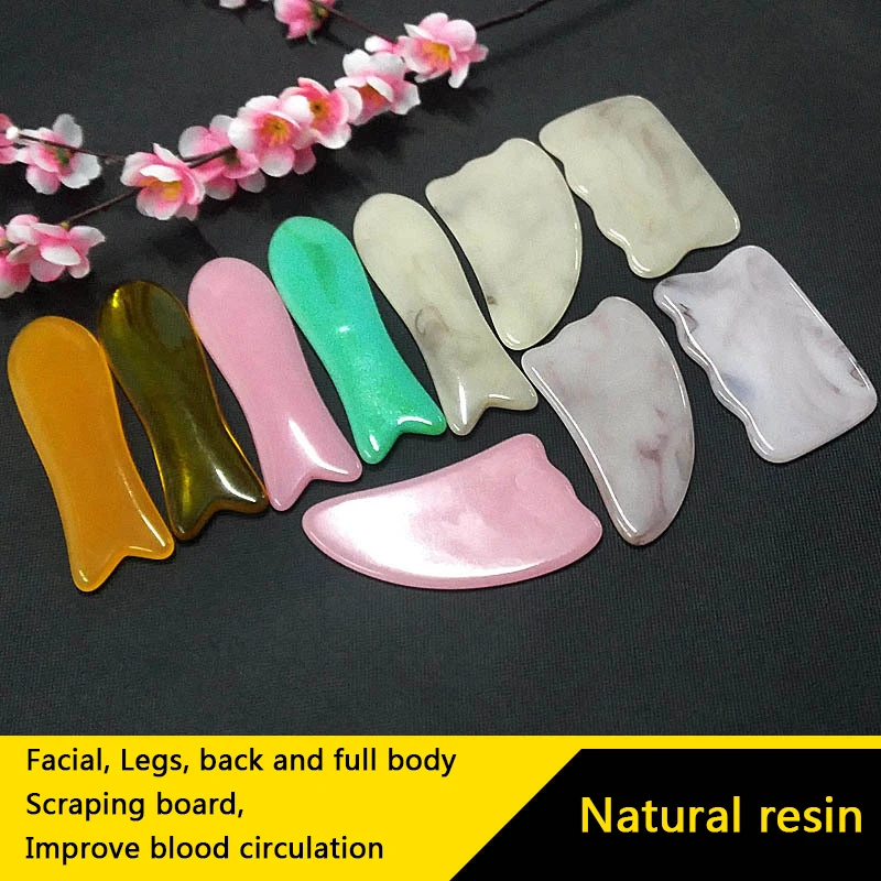 Треугольная Смола Guasha Gua Sha доска скребки для всего тела массаж Красота Здоровье Уход пчелиный воск скребок массажер