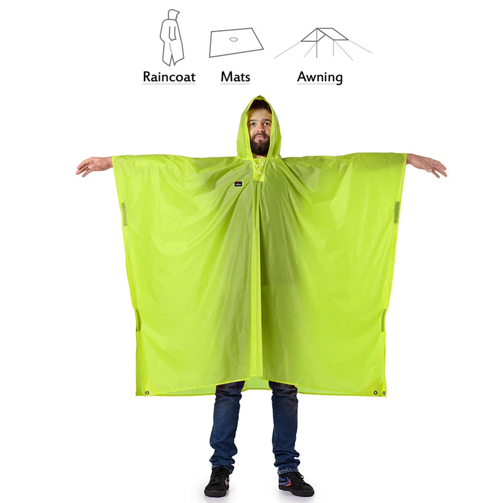 Naturehike открытый 3 в 1 пончо плащ мини брезент солнечные укрытия походный рюкзак для путешествий непромокаемый чехол Кемпинг солнцезащитный козырек