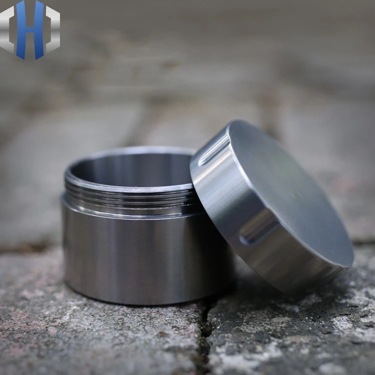 CNC чистый титановый водонепроницаемый резервуар для хранения герметичный из