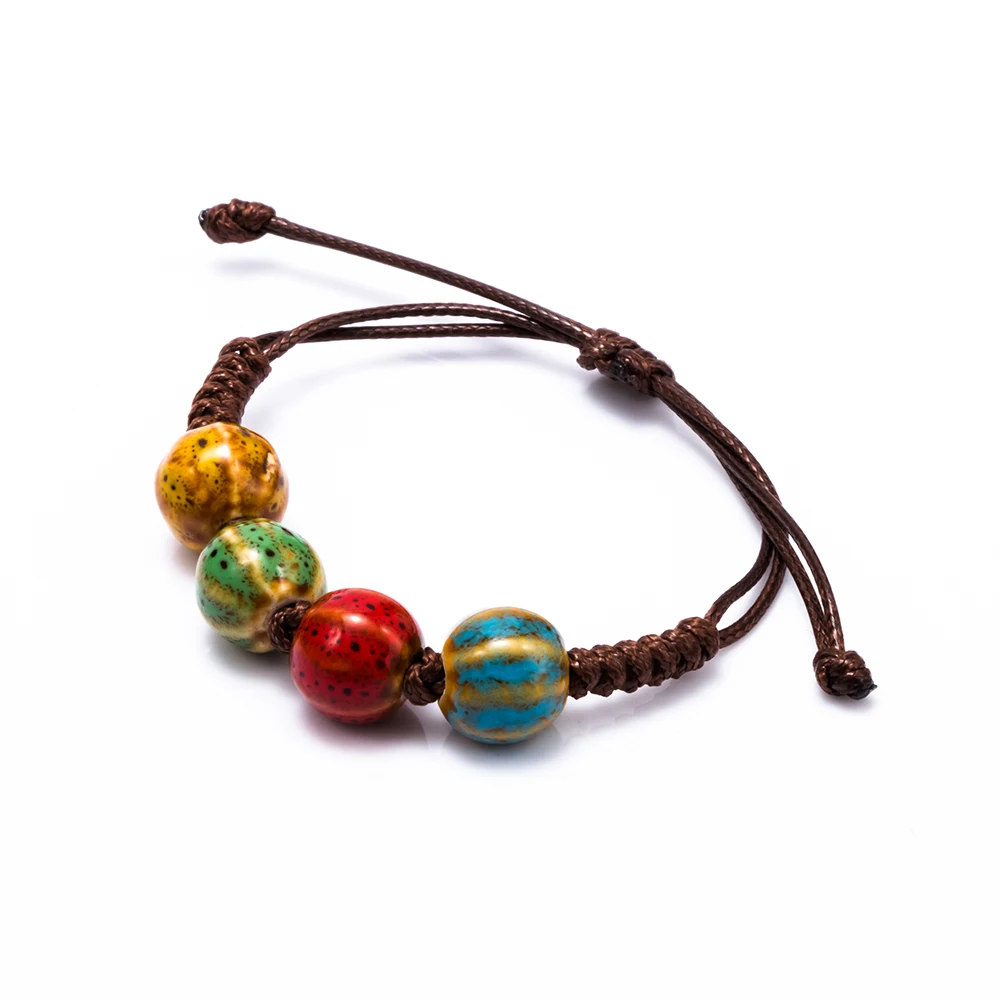 Новые браслеты с сердечками для женщин ручной работы керамический регулируемый