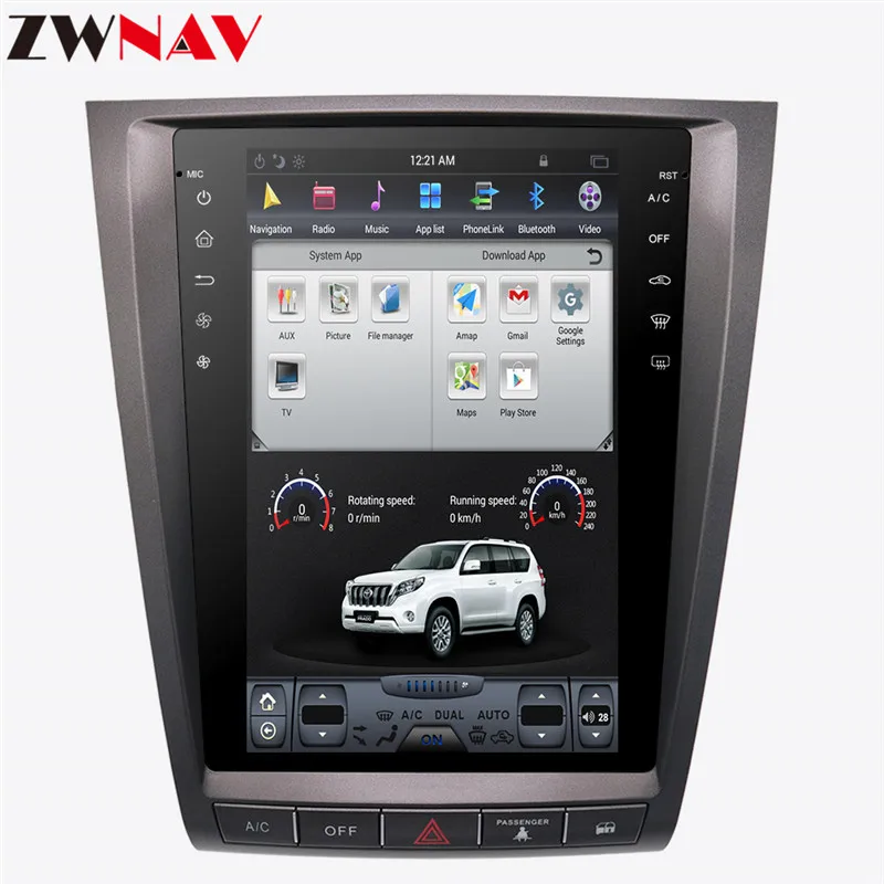 Tesla стиль Android 7,1 большой экран автомобильный DVD для lexus GS GS300 GS350 2004-2012 Авто Аудио Видео Радио Стерео gps навигация 1din