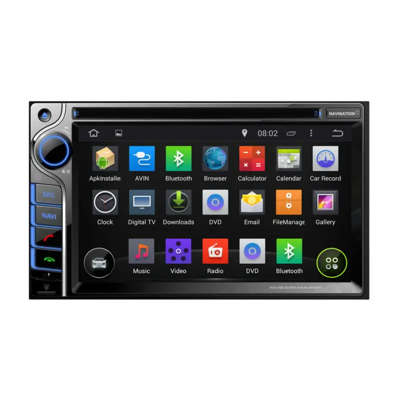 6.2'' 2 Din Android 5.1 DVD GPS Universal Navigation System with HD Capacitive Screen BT Phonebook | Автомобили и