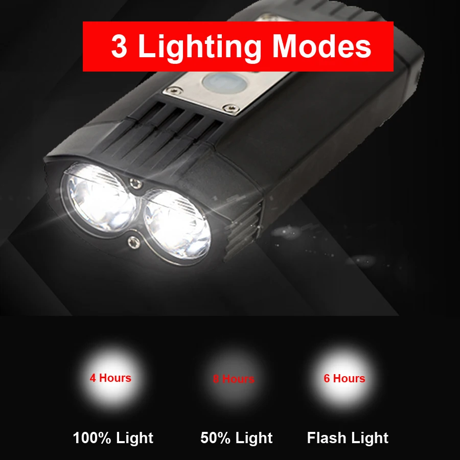 Велосипедный фонарь велосипедный водонепроницаемый перезаряжаемый внешний