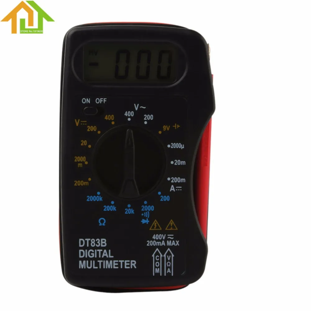 Цифровой DT83B мультиметр с зуммером DC вольтметр Амперметр AC резистор|digital multimeter with buzzer|digital multimetermultimeter digital |