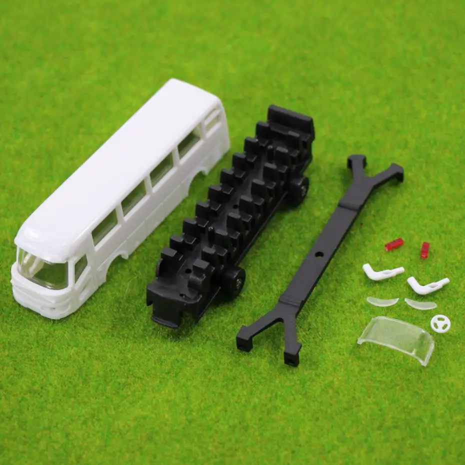 4pcs Model Cars Unpainted Buses 1:100 TT/HO Scale Railway Layout Kits NEW BS10002 railway modeling | Игрушки и хобби
