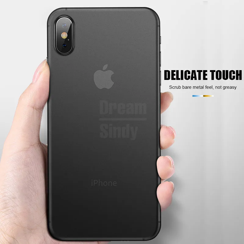Ультратонкий матовый чехол 0 26 мм для айфон IPhone 7 8 6 6s XR XS Max X Оригинальный Plus