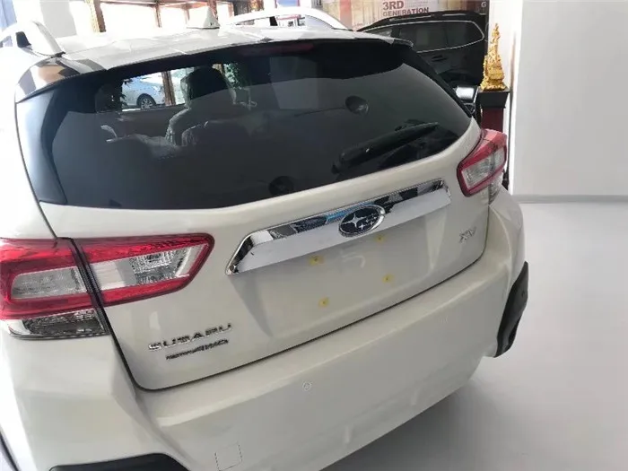 Luhuezu ABS хромированный задняя дверь отделка крышка багажника Накладка для Subaru XV
