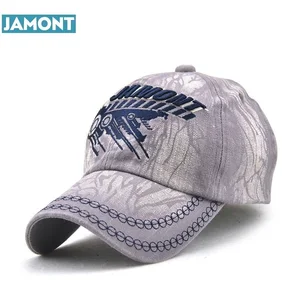 Мужские и женские бейсбольные кепки JAMONT из чистого хлопка, стильные регулируемые бейсболки с буквенной вышивкой для взрослых 2017