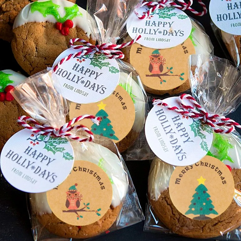 PATIMATE крафт бумажные пакеты свадебные коробки для конфет печенья напечатанные