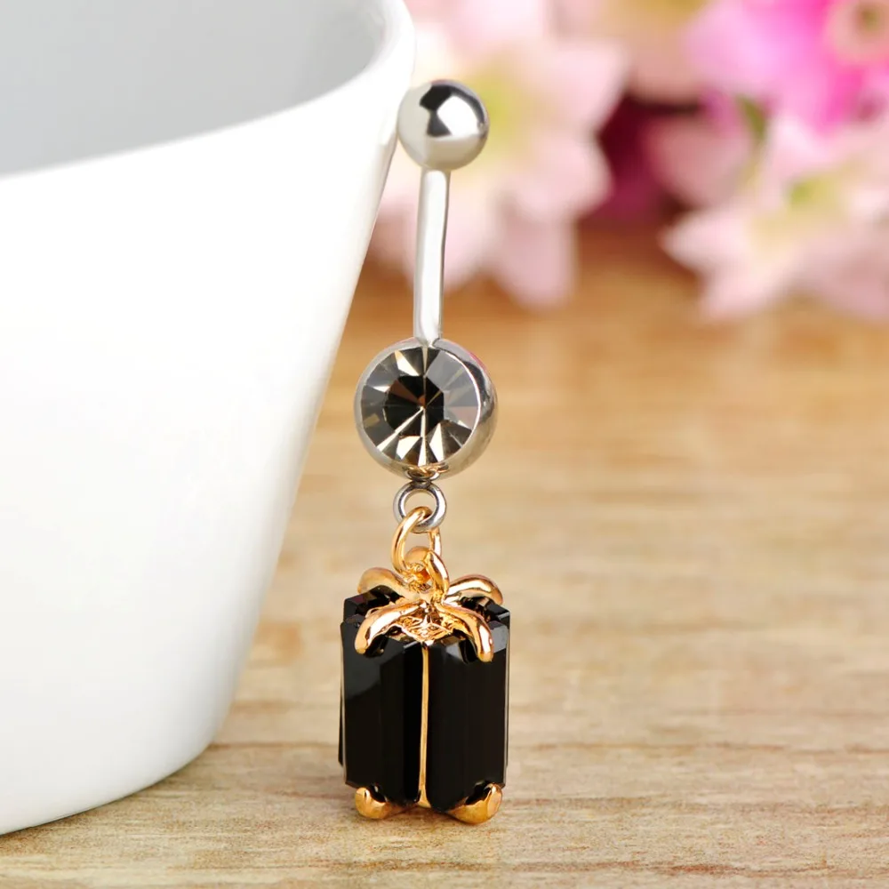 Черные стразы золотые кольца для пирсинга пупка сексуальные бикини ювелирные