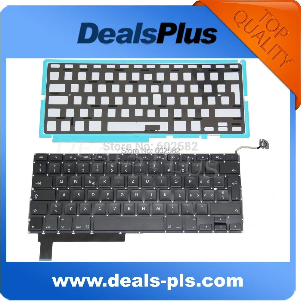 

NEW A1286 Swiss Keyboard with backlight backlit For MacBook Pro 15" Unibody A1286 MB985 MC371 2009 2010 2011 2012 year