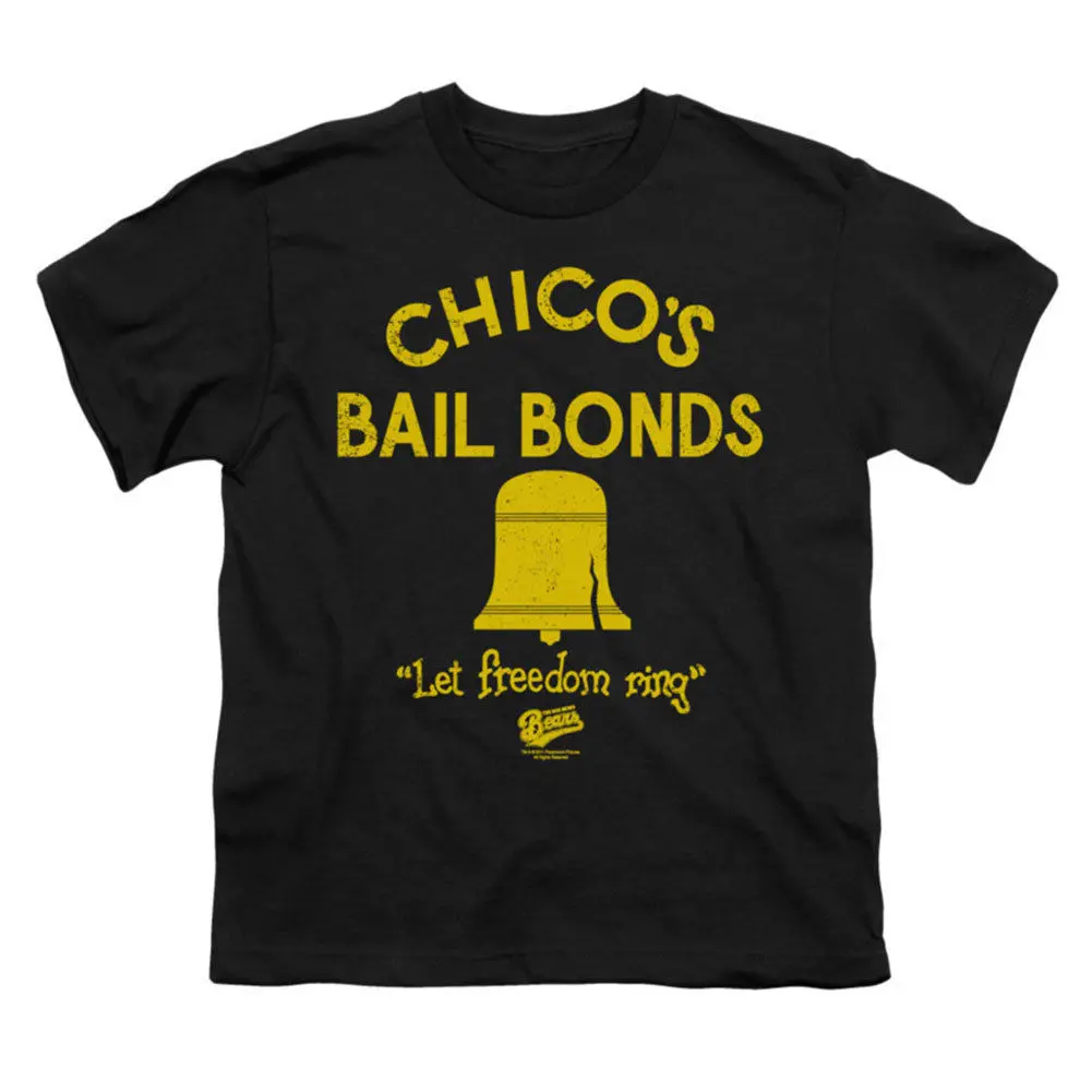 Bad News Bears Мужская Chico's Bail Bonds футболка Черная рокабилия|t-shirt black|black t-shirtmen t-shirt |