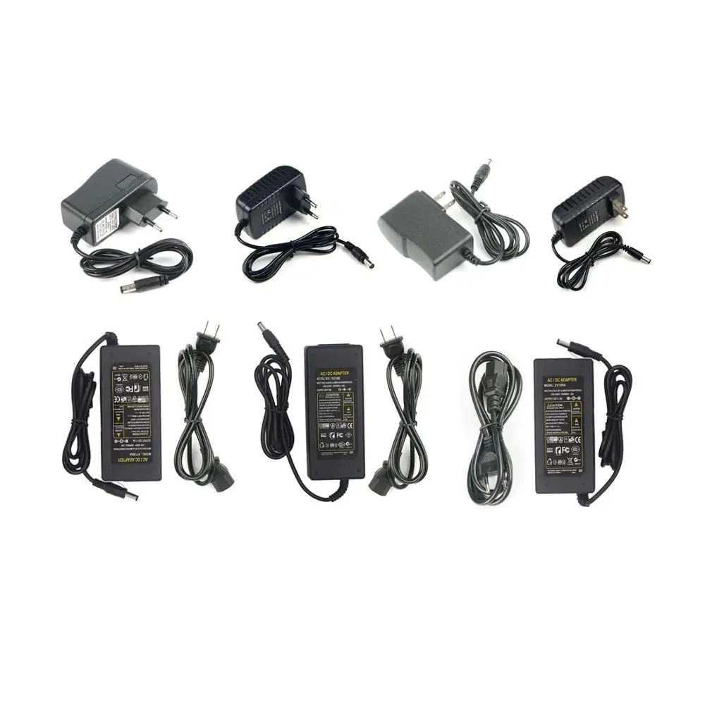 12V источник питания 12 W/24 W/60 W/96 W адаптер конвертер зарядное устройство AC100 240V к