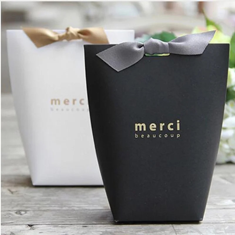 50/20/10 шт. DIY MERCI BEAUCOUP Свадебная подарочная коробка на день рождения без логотипа