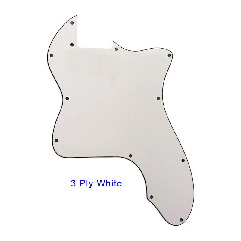 3Ply White Pleroo гитарные части-для США FD DIY классическая серия '72 thinline Tele Telecaster гитара накладка пустой царапины пластины - Цвет: 3Ply White