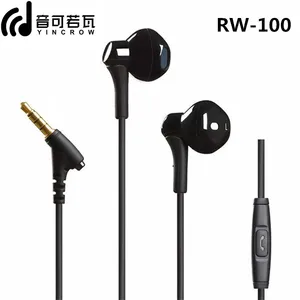 Наушники YINCROW RW-100 HiFi с супербасами и микрофоном, проводные наушники-вкладыши 3,5 мм RW919 RW777 X6 P1 DT6 PT15 PT25 MS16
