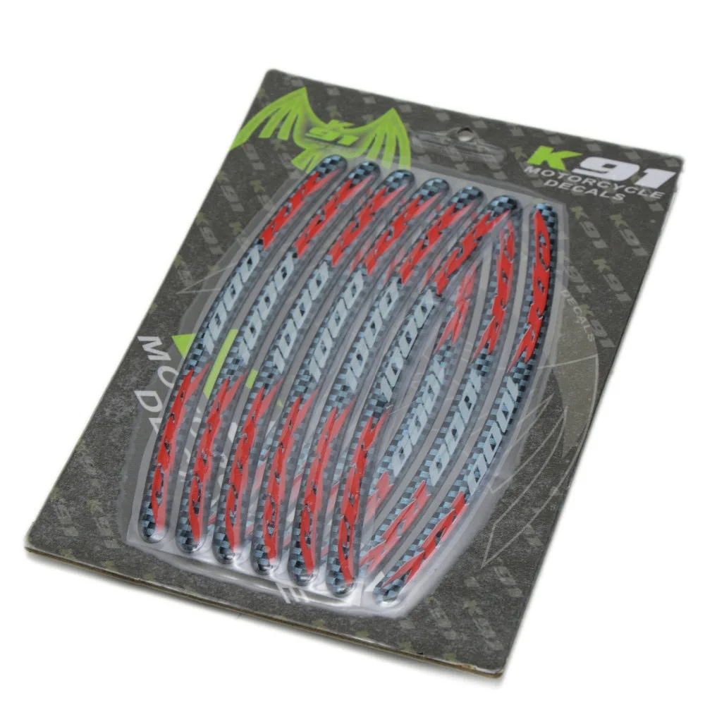 Светоотражающие наклейки на колеса мотоцикла декоративные переводные детали