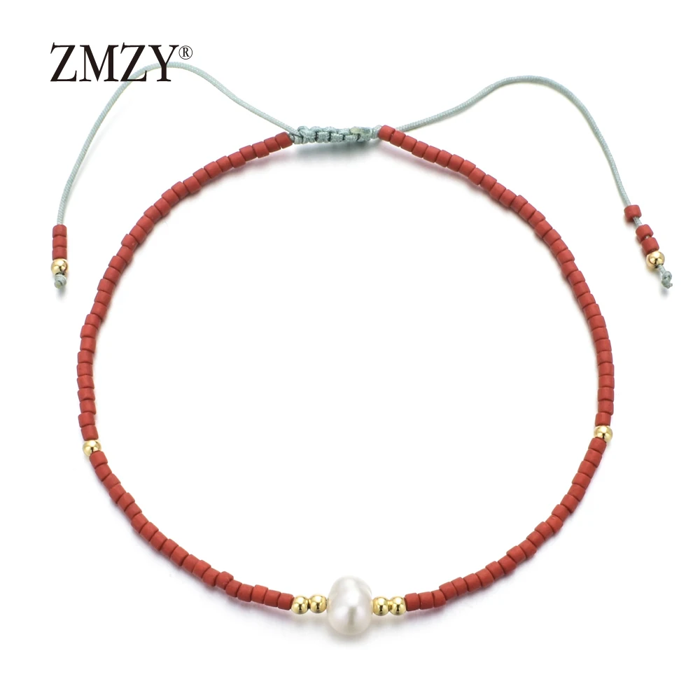 ZMZY минимализм тонкий богемный браслет Миюки женский дружбы для женщин жемчужный