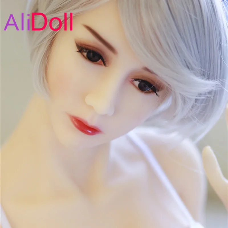 ALIDOLL 152 см (4.98ft) большой грудью белый сексуальные куклы из настоящего силикона
