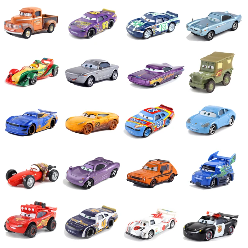 Disney Pixar Cars 2 39 стильные игрушки Mater Huston Jackson Storm Ramirez 1:55 литые металлические из