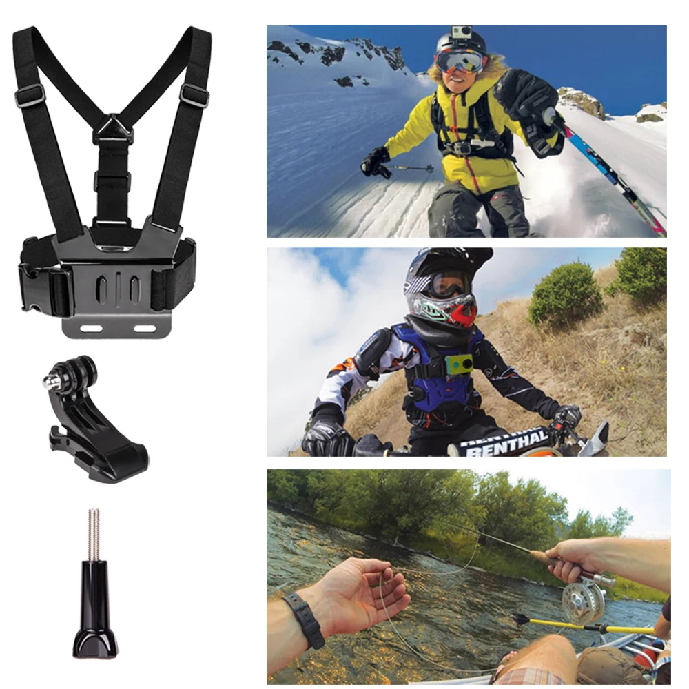 Lt рыба Спорт Действие Камера Бретели для нижнего белья GoPro hero6 5 черный герой 4 3 2 1