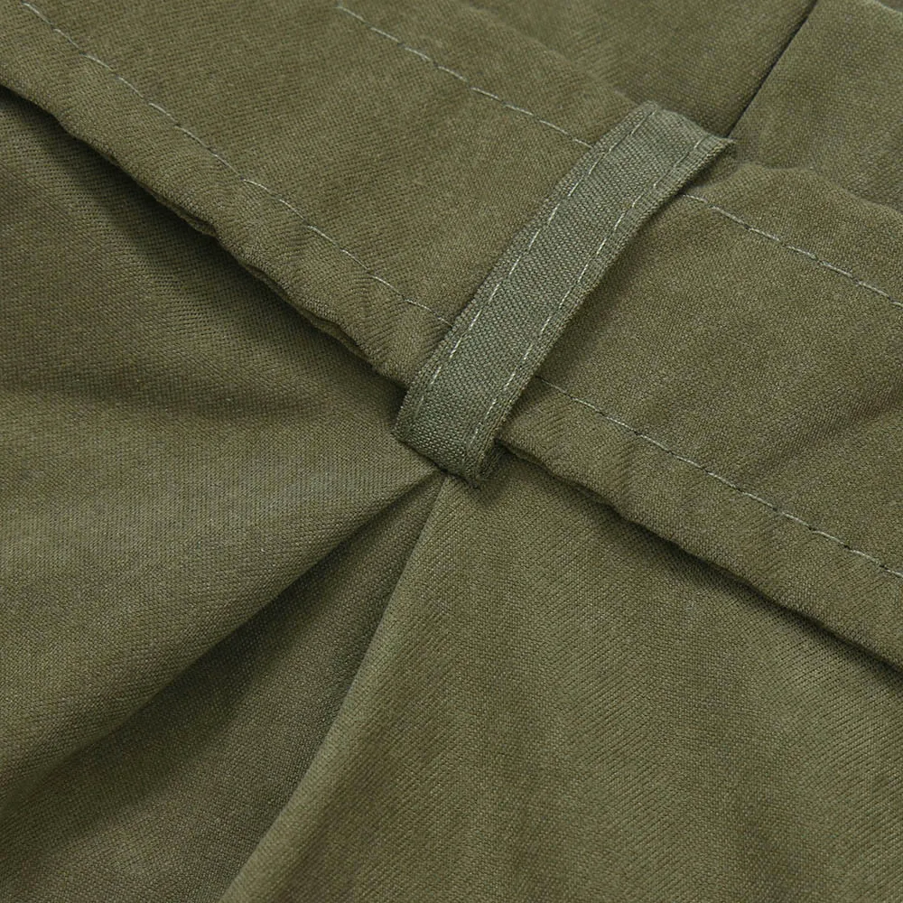 Женские шорты с карманами и широкими штанинами зеленые поясом модель W312 на лето