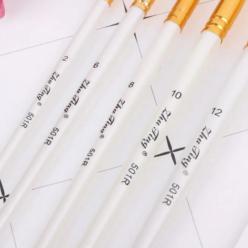 5pcs Professional Painting Brushes Set Acrylic Oil Watercolor Paint Brush Drawing Tool Art Supplies Nov-26A