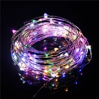 1pcs 5m 10m copper silver wire usb led string lights waterproof holiday lighting for fairy christmas wedding party decoration