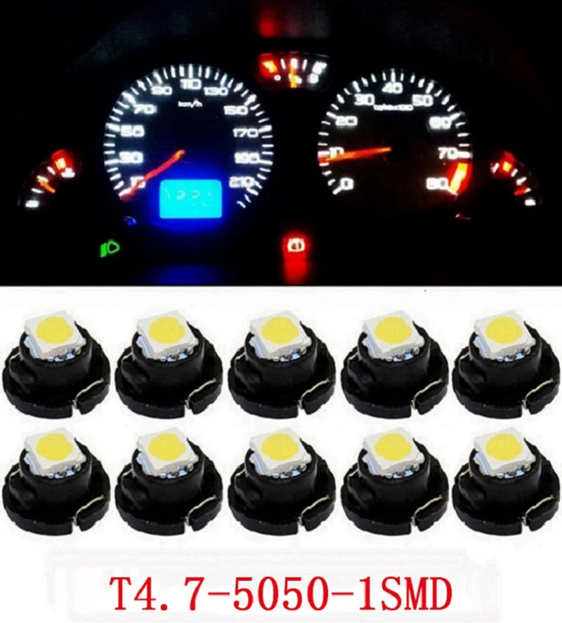 10 шт. авто светодиодный NW8 Стэнли T4.7 5050 1 SMD 12 в приборной панели кластер сигнальная