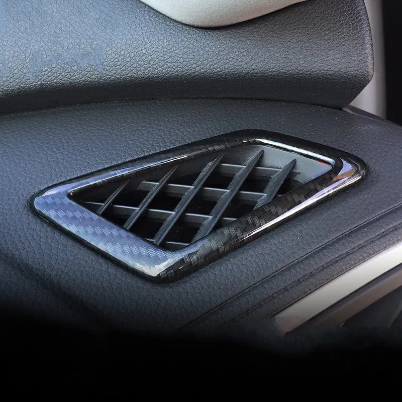 

Для Honda Civic 2016 2 шт. углеродное волокно ABS хром автомобильный Кондиционер вентиляционное отверстие крышка отделка молдинги аксессуары для ст...