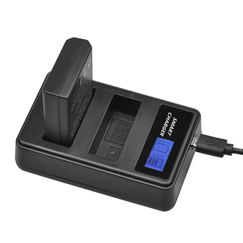 FULL-En-El14/En-El14A Usb ЖК-дисплей двойной порт зарядное устройство для Ni-Kon D3100 D3200 D3300 D3400