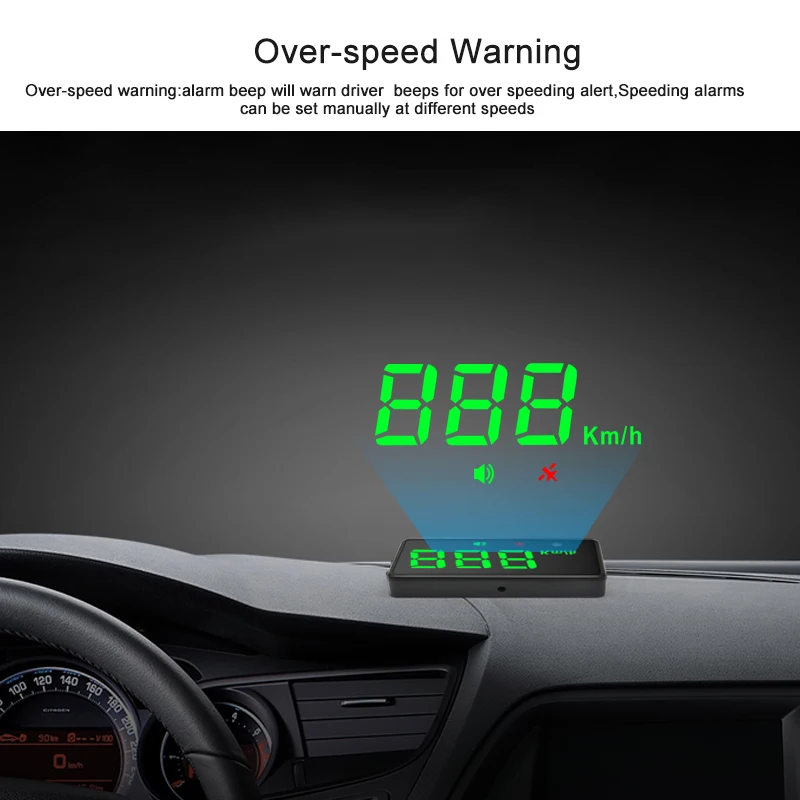 AWESAFE автомобилей HUD 3 &quotHead up дисплей универсальный gps проекционный Спидометр Overspeed