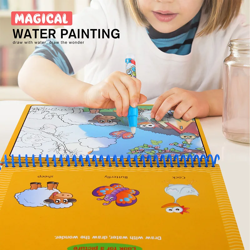 Раскраска карта для рисования водой детские игрушки коврик доска с волшебной