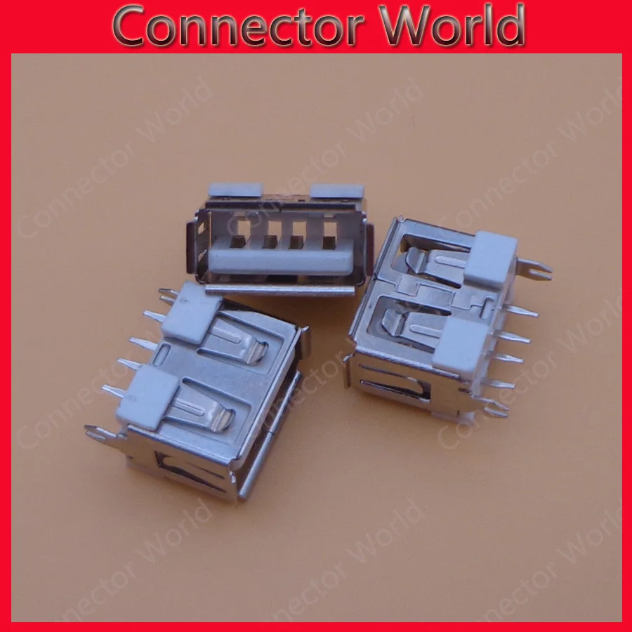 10-1000 шт./лот мини USB 2 0 разъем типа Мама 4 Pin PCB 180 градусов DIY micro usb jack pcb белый |