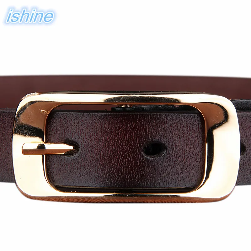 Женский ремень из искусственной коровьей кожи Ishine винтажный с металлической