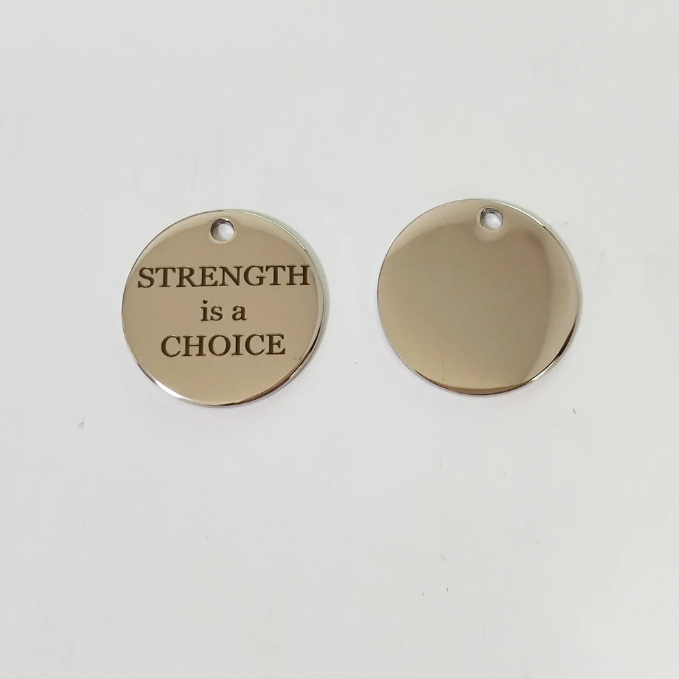 Прочность 20 мм-это Шарм на выбор-Шарм из нержавеющей стали с вашим собственным