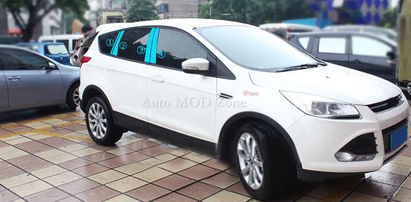 Для Ford Kuga Побег 2013 2017 Нержавеющей Подоконник Планки с centra столб|trim|trim femaletrim wall |