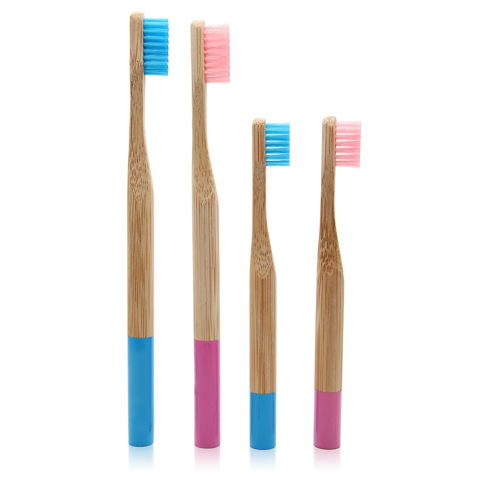4 шт. Экологичная бамбуковая зубная щетка стандартная ручка мягкие щетинки для