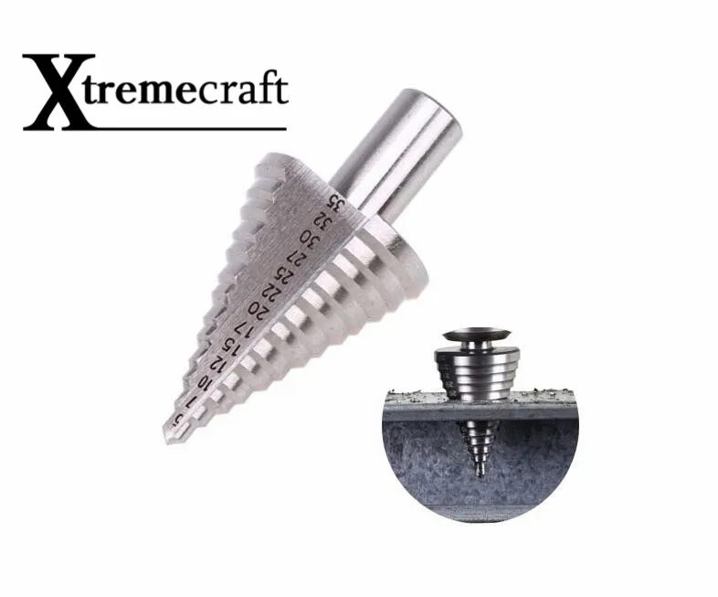 Xtremecraft 1 шт. 5-35 мм ступенчатое сверло 6542 для металла высокоскоростной стальной