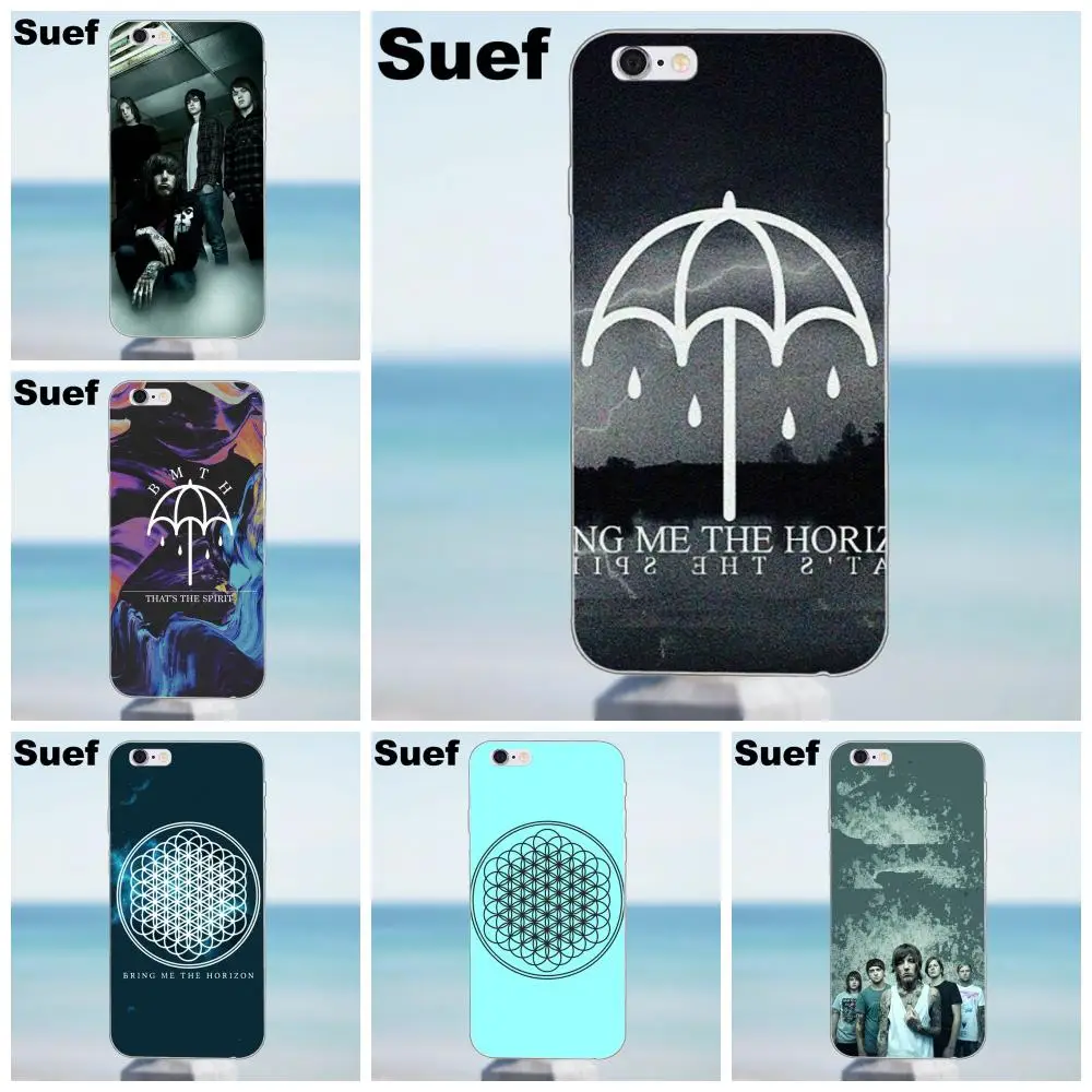 Suef Bring Me To The Horizon для iPhone 4 4S 5 5S 5C SE 6 6S 7 8 Plus X Galaxy J1 J3 J5 J7 A3 A5 2016 2017 TPU чехол мобильного