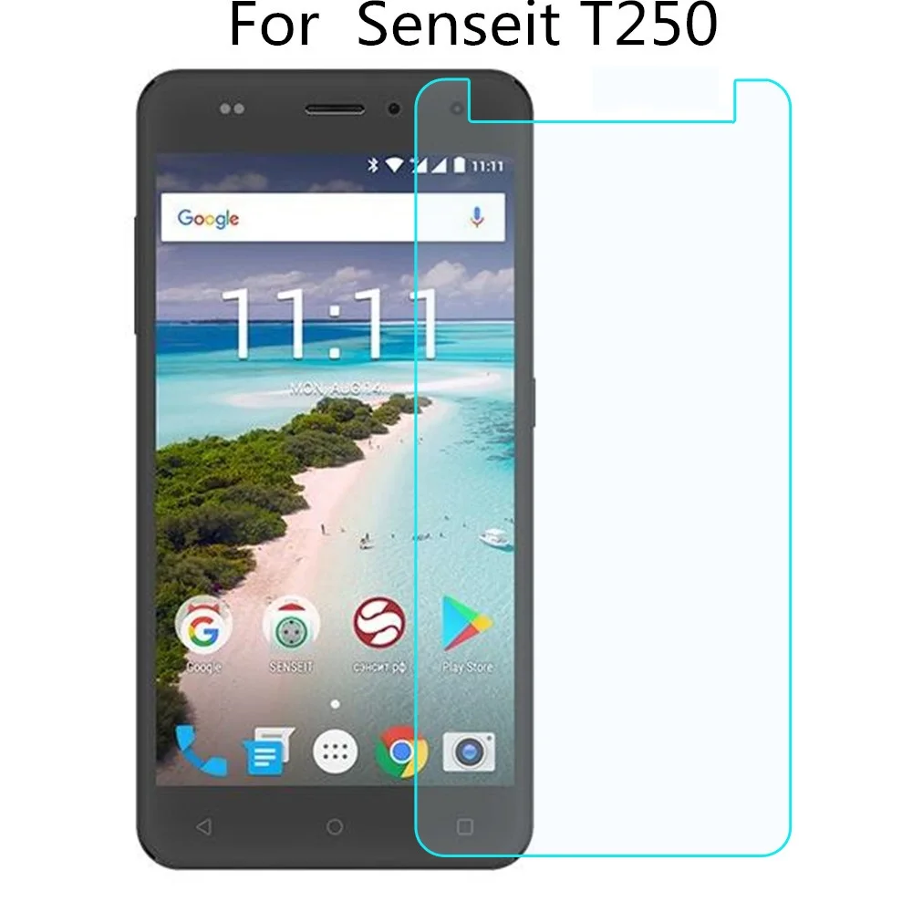 Закаленное стекло для Senseit T250 защита экрана 9H 2.5D Защитная пленка телефона E400
