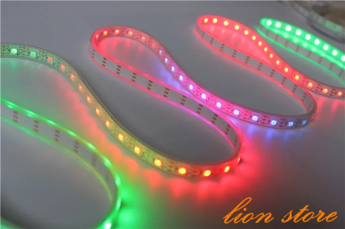 5 метров индивидуально адресуемых цветов WS2812B Водонепроницаемый 5050 SMD RGB WS2811
